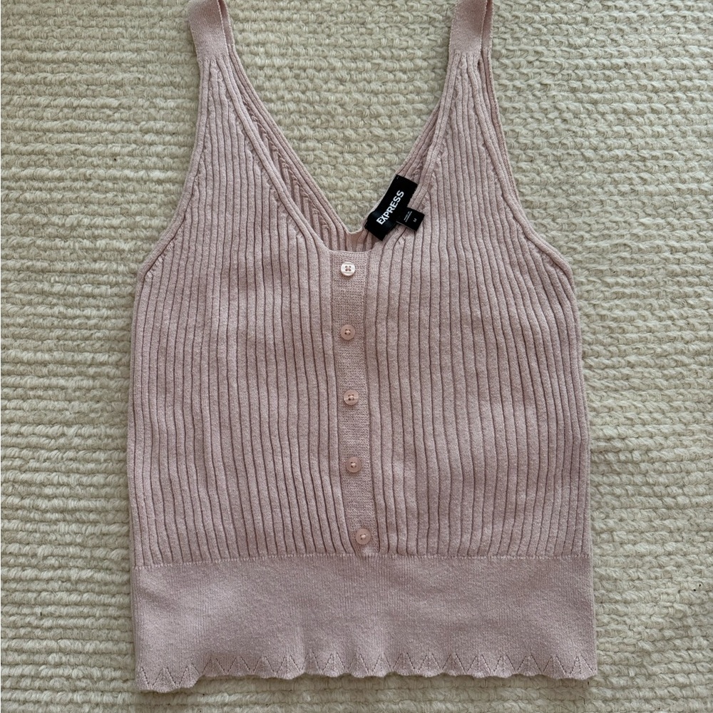 EXPRESS Women's Blush Button-Down Camisole